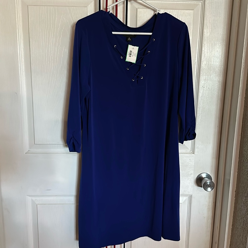 AB Studio royal blue dress, comes just above the knee, size XL